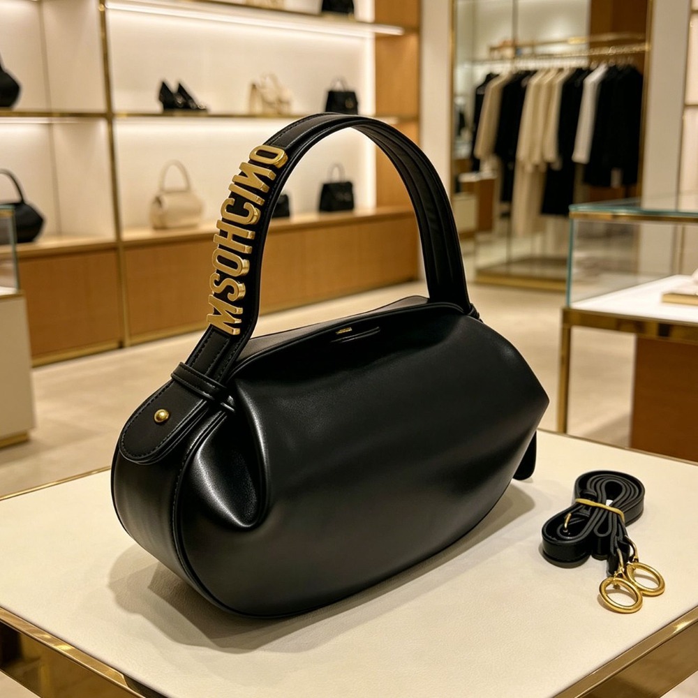 Luxury Bags Lv - Damska torebka bagietka, listonoszka, torebka na