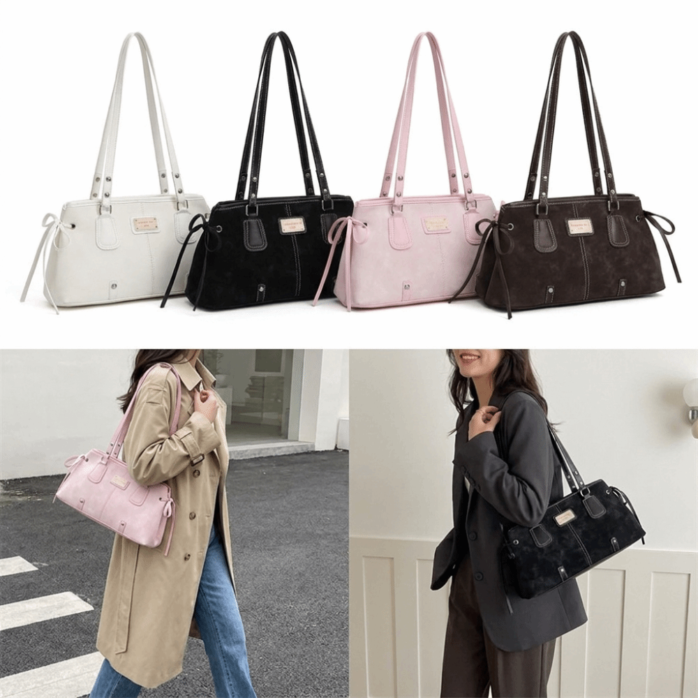 Structured Handbag Top Handle - Minimalistyczna torba typu tote ze sztucznej