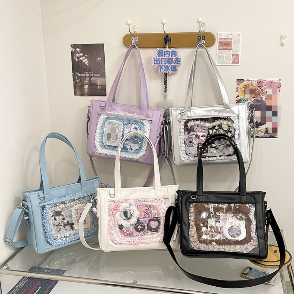 Luxury Tote Bags With Zipper - Nowe Japońskie Urocze Torby Kawaii Ulzzang