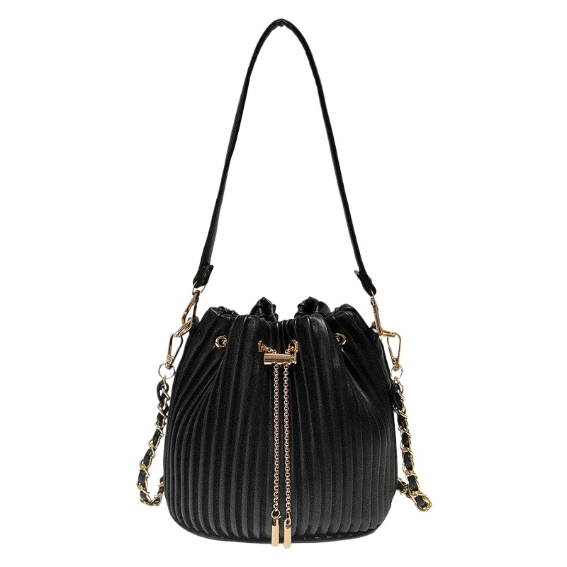 Structured Handbag Top Handle - Damska torebka typu bucket bag z