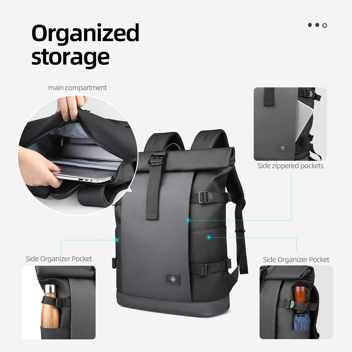 Wodoodporny plecak męski z zam – Structured Handbag Top Handle recenzja i cena