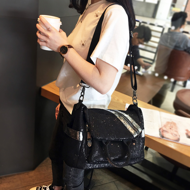 Nowe damskie nylonowe cekinowe – Luxury Bags Quality recenzja i cena