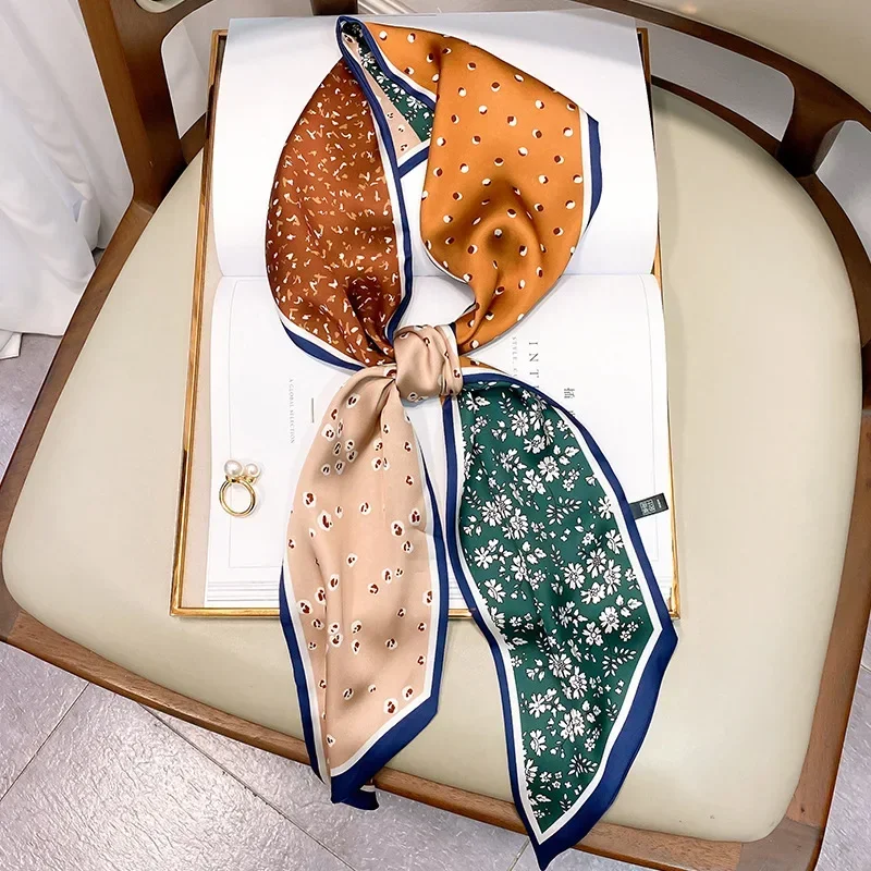 Wąski szalik z nadrukiem, w kr – Luxury Bags Quality recenzja i cena