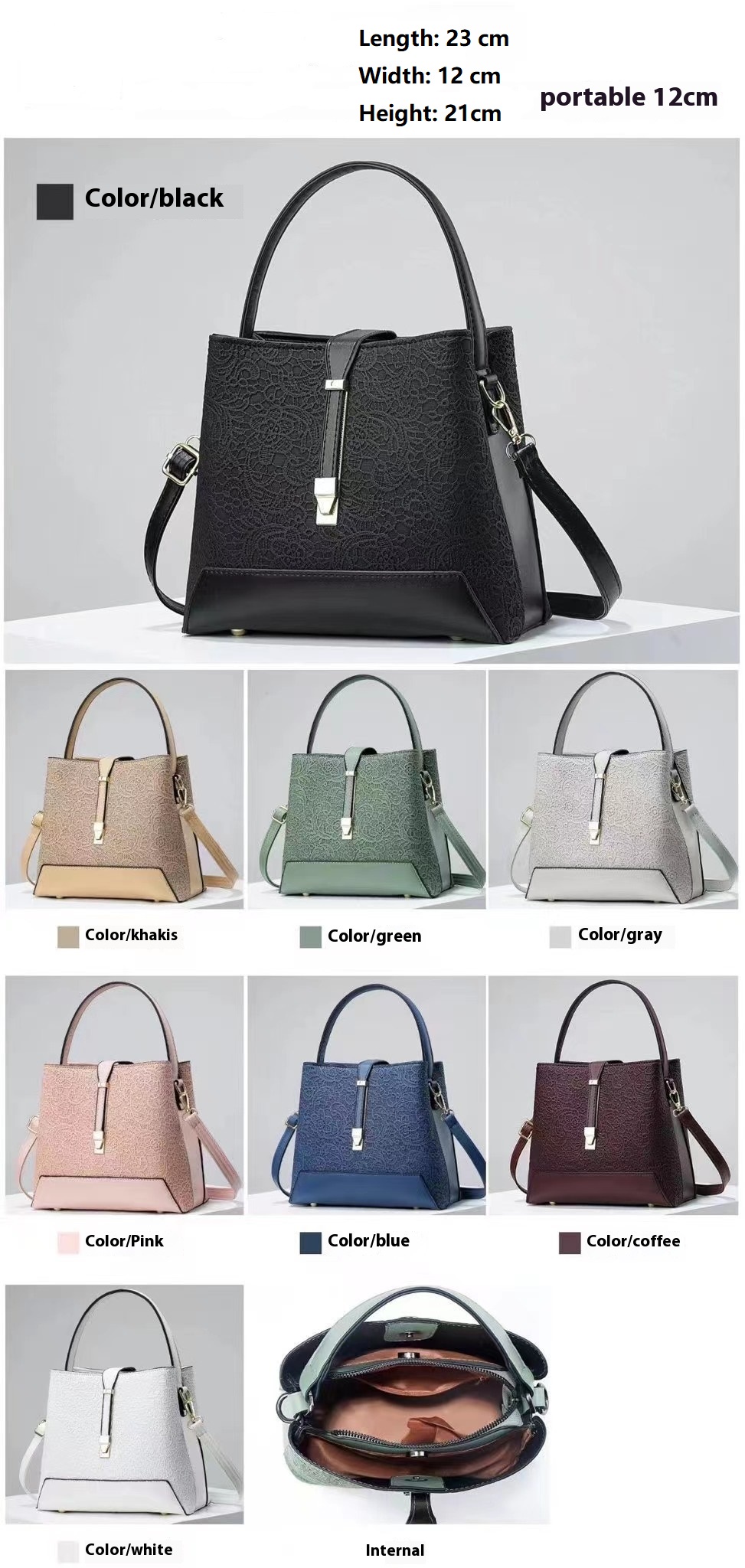 Nowa luksusowa torba na ramię  – Luxury Tote Bags With Zipper recenzja i cena