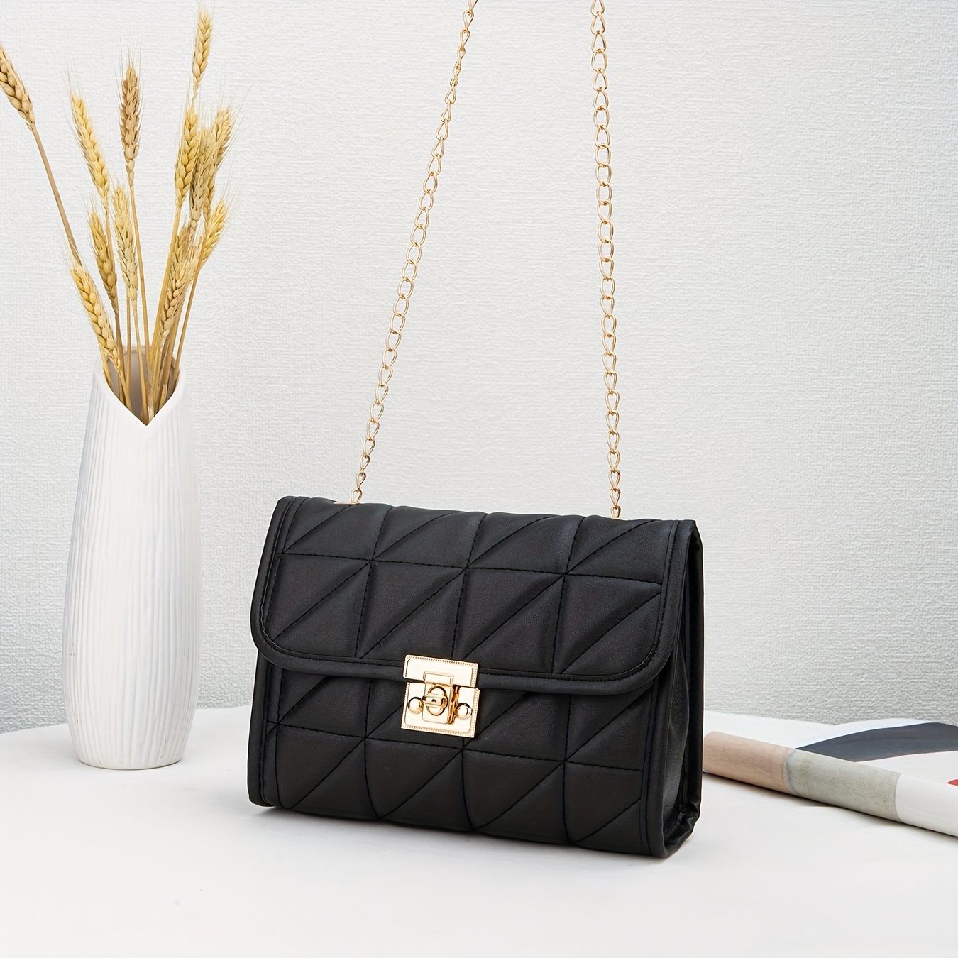 Klamra z zamkiem, prosty łańcu – Luxury Bags Lv recenzja i cena