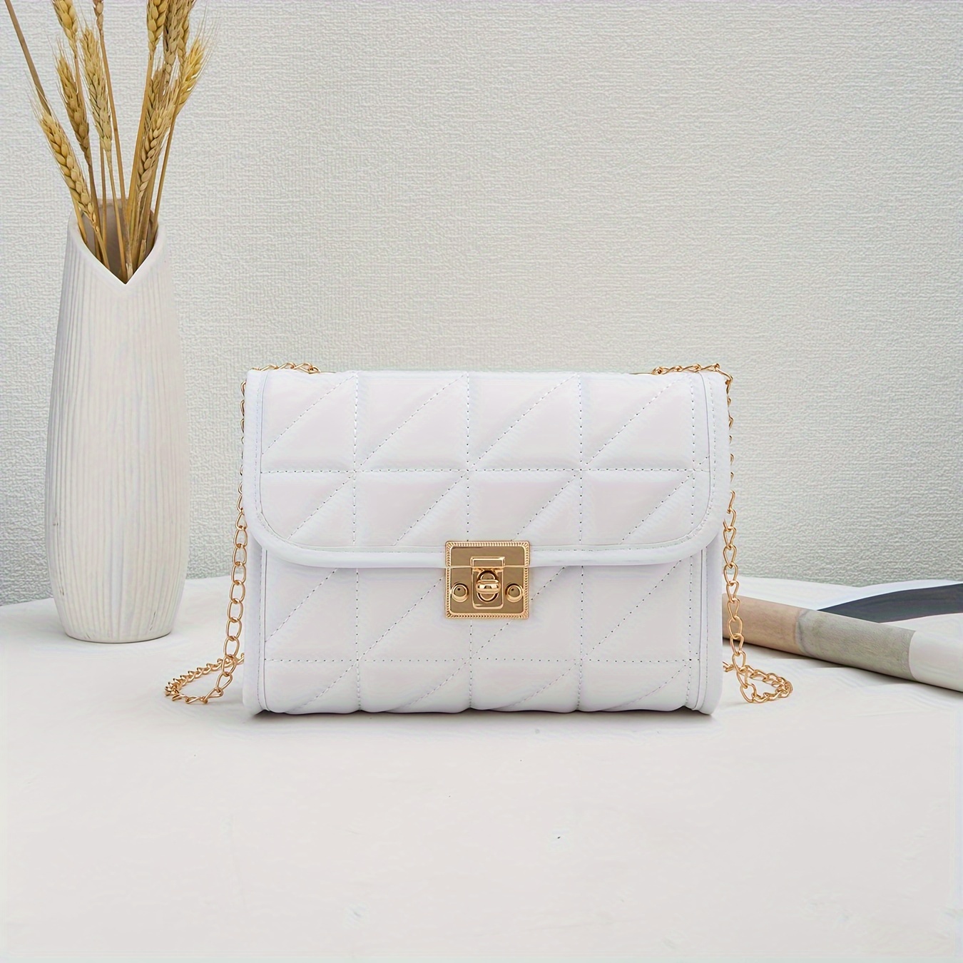 Klamra z zamkiem, prosty łańcu – Luxury Bags Lv recenzja i cena