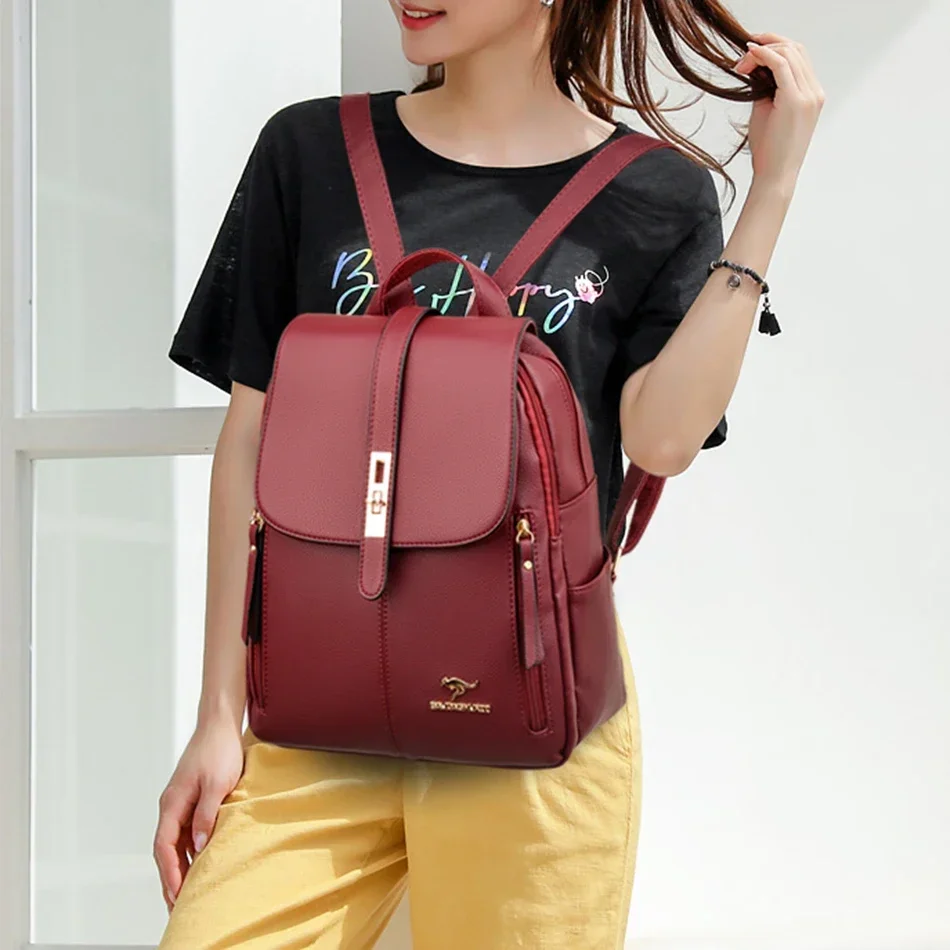 Damski skórzany plecak o dużej – Luxury Bags Quality recenzja i cena