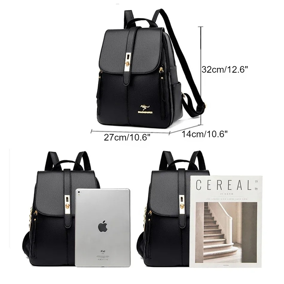 Damski skórzany plecak o dużej – Luxury Bags Quality recenzja i cena