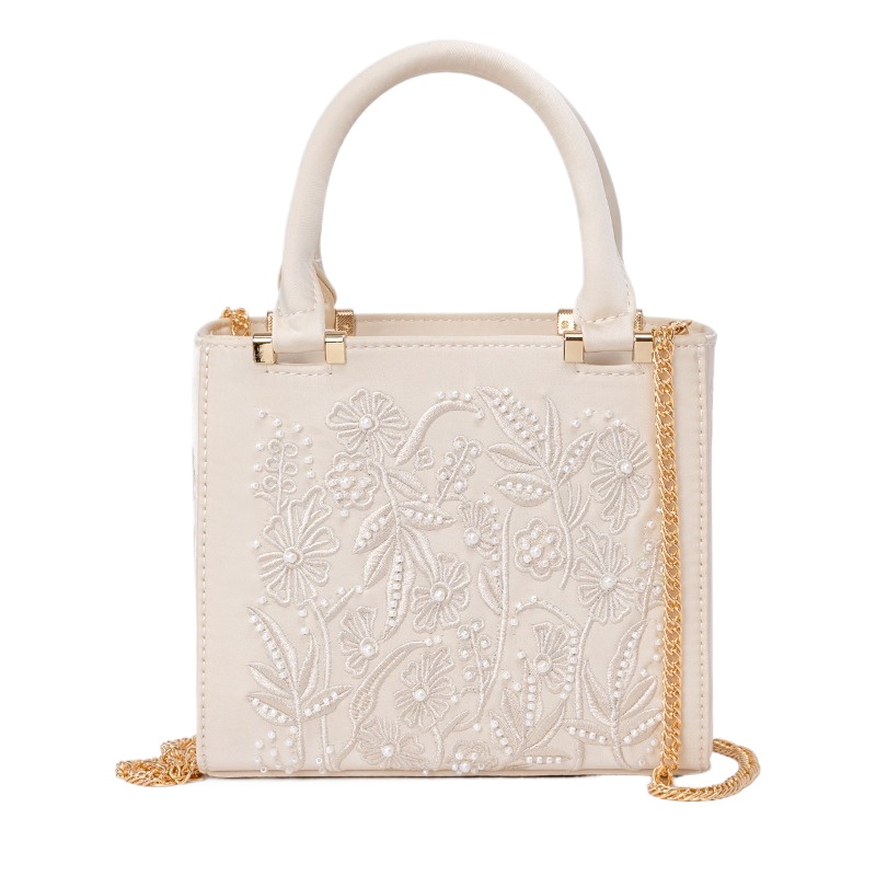 Haftowana torebka z perłami, e – Structured Handbag Top Handle recenzja i cena