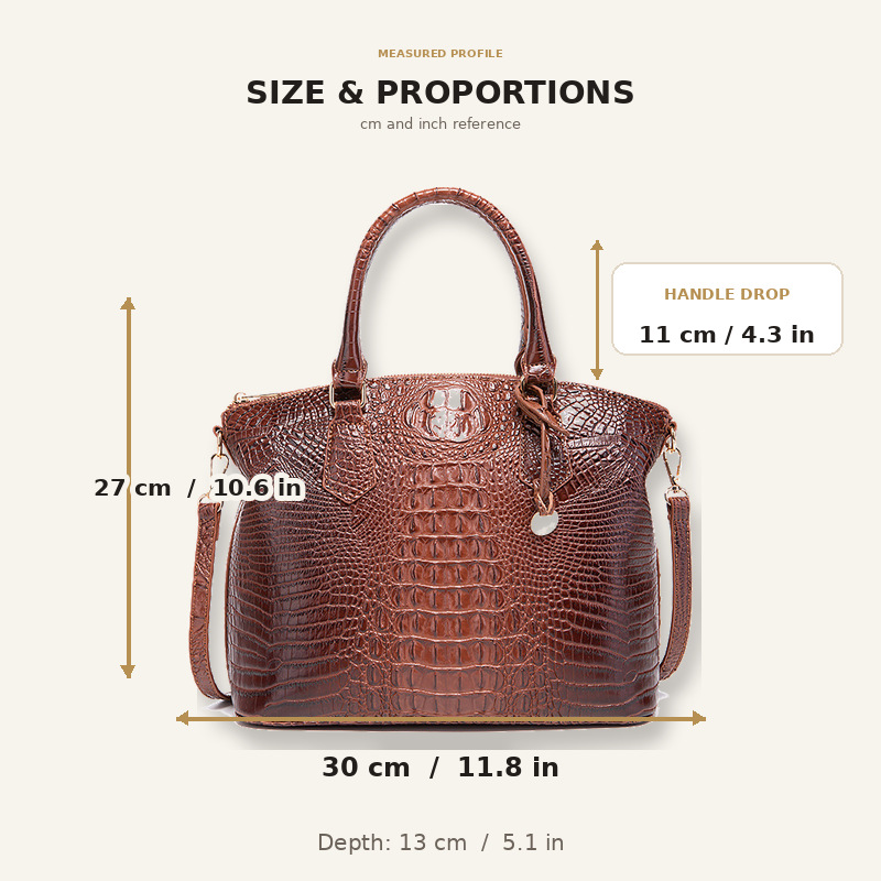 Damska torebka vintage z wzore – Structured Handbag Top Handle recenzja i cena